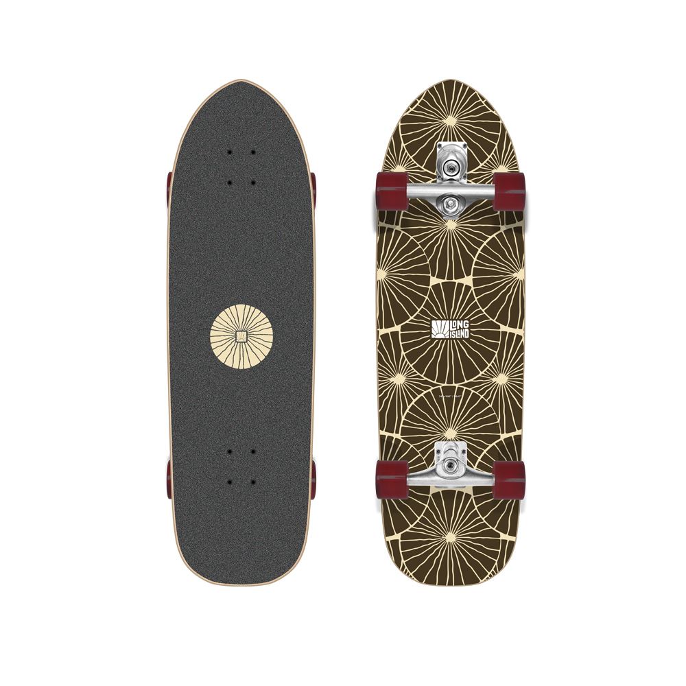 Long Island Fog Haze 34"x9.85"x17" Long Island Complete Surfskate Cruiser - 34.0" - Skatewarehouse.co.uk