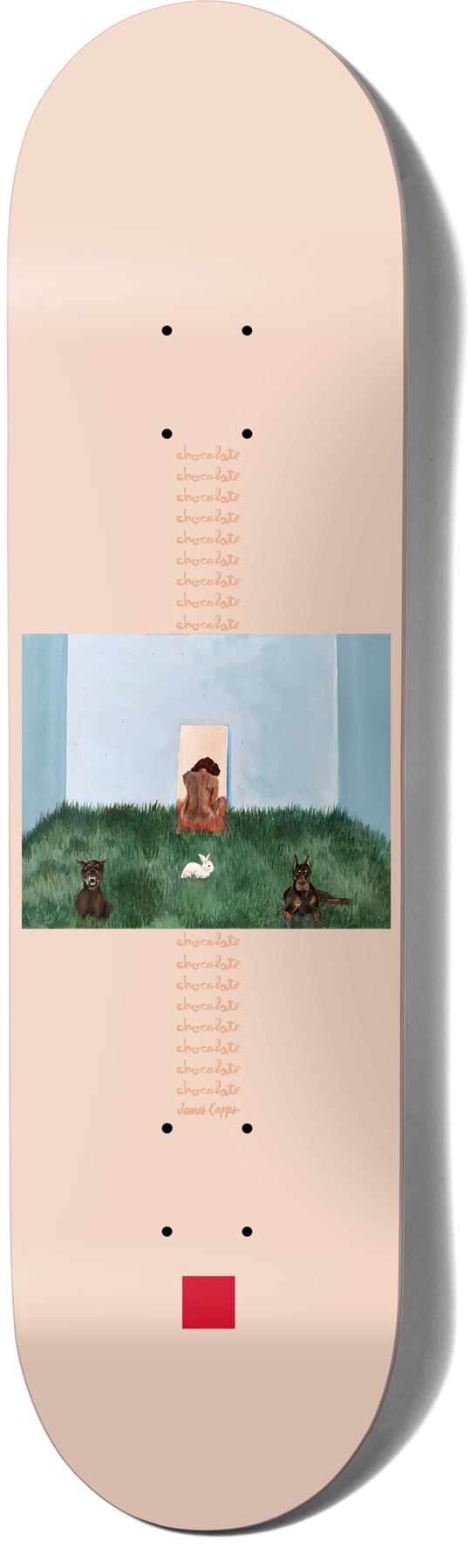 Chocolate L8RGRL Doberman James Capps Skateboard Deck - 8.25