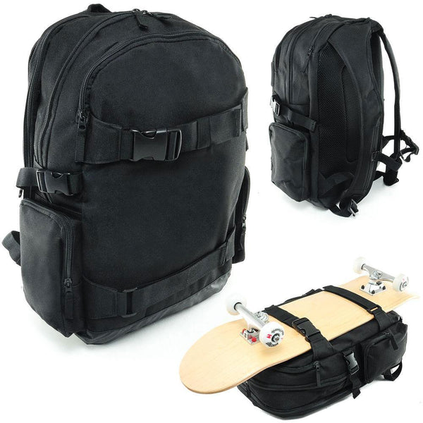 Venom Skateboards PRO Backpack with Skate Carrier - Black - Skatewarehouse.co.uk