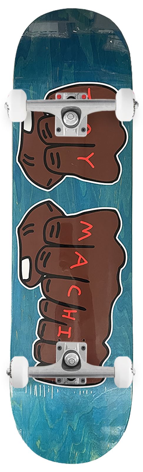 Toy Machine 'Fists' Assorted Woodstain (Spring ') x Venom Custom Complete Skateboard - 8.25