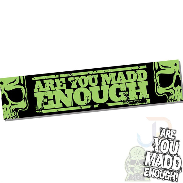 MGP Shop Banner - Are You Madd Enough - Green 130 x 30CM Scooter Parts