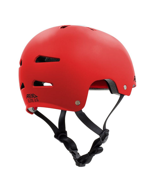 REKD Elite 2.0 Skateboard Skate Scooter BMX Helmet - Red - Skatewarehouse.co.uk