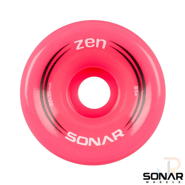 Sonar (4) Zen - Pink - / 85a Skateboard Wheels - 62mm