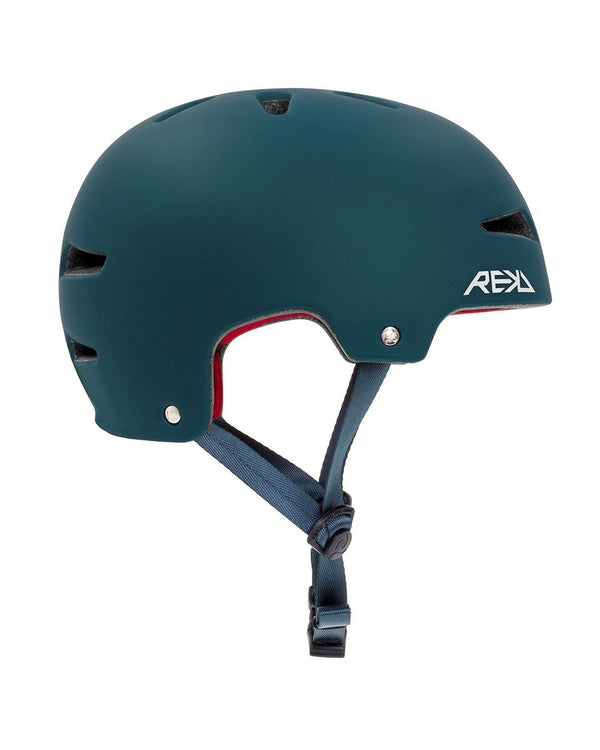 REKD Ultralite In-Mold Skateboard Helmet - Blue - Skatewarehouse.co.uk