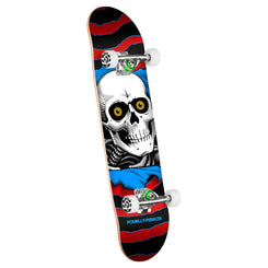 Powell Peralta Ripper Skateboard Red/Blue x Complete Skateboard - 7.0" - Skatewarehouse.co.uk
