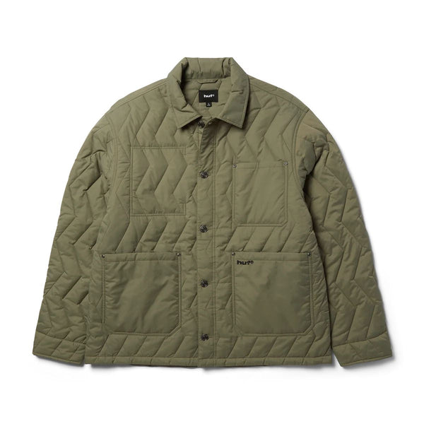 HUF Zig Zag Quilted Chore Jacket (Sage) - M