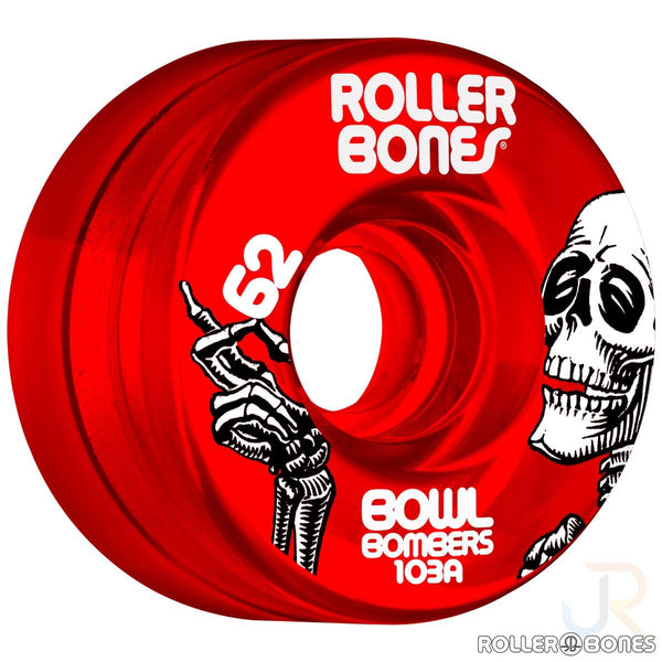 Rollerbones - Bowl Bombers Red (8) - / 103a Skateboard Wheels - 62mm
