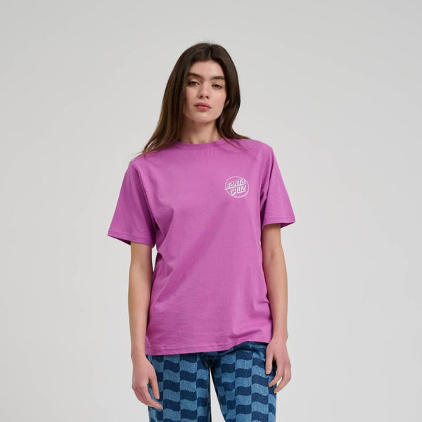 Santa Cruz Womens T-Shirt Partial Dot T-Shirt - Hyper Violet - Skatewarehouse.co.uk