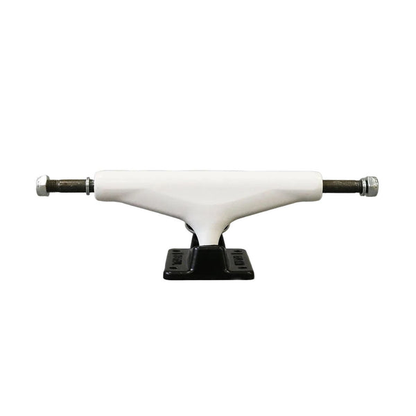 Picture Metal Custom Colour (White / Black) Skateboard Trucks - 5.25