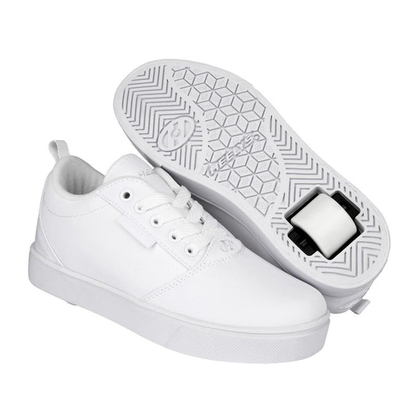 Heelys Pro 20 - Triple White Canvas - Skatewarehouse.co.uk