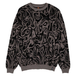 Santa Cruz Knit Crew Knox Faces - Grey - Skatewarehouse.co.uk