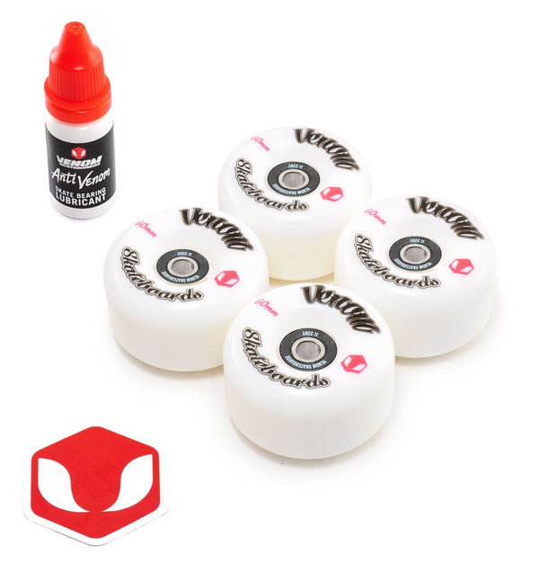 Venom Skateboards Classic Skateboard Wheels with ABEC 11 Bearings Pre Installed - Skatewarehouse.co.uk