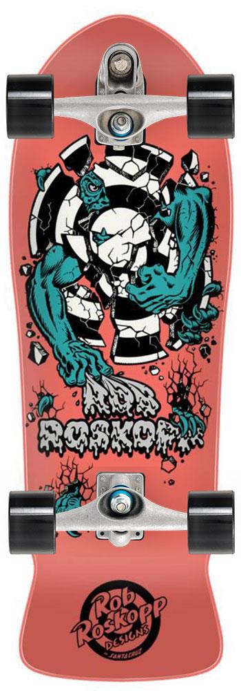Santa Cruz Roskopp Three Reissue x Carver Custom Surf Skate Skateboard C7 - 10.17" - Skatewarehouse.co.uk