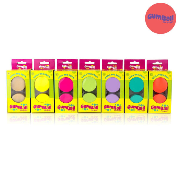 Gumball Toe Stop - Grape 83A - Long 30mm (Pair)