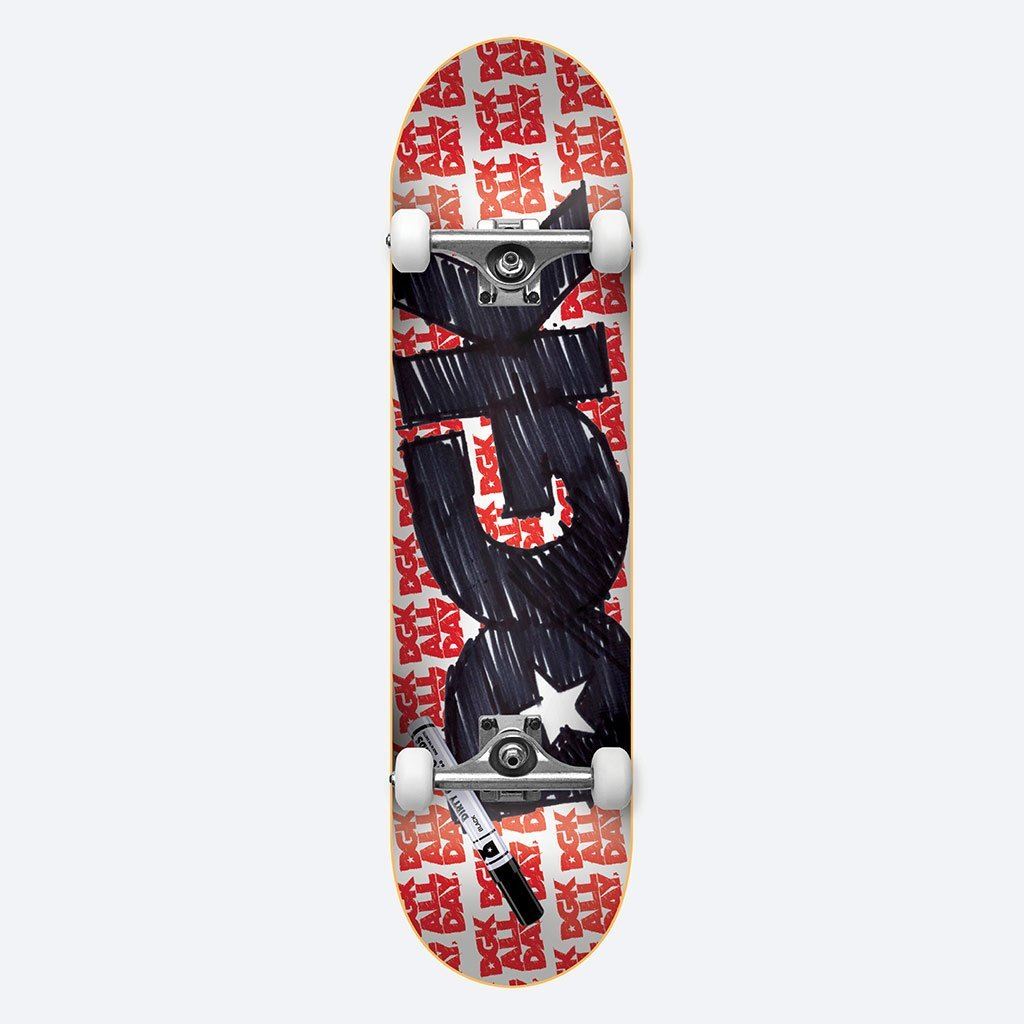 DGK Scribble Mini Complete Skateboard - 7.25" - Skatewarehouse.co.uk