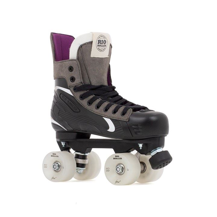 Rio Roller Flow Hockey Quad Skates - Black