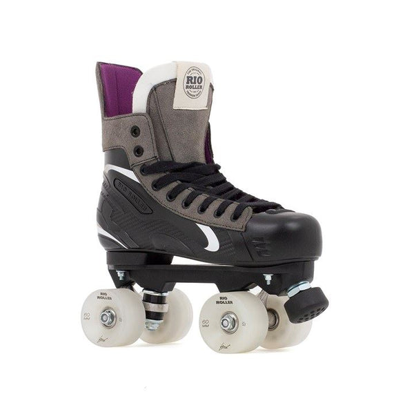Rio Roller Flow Hockey Quad Skates - Black