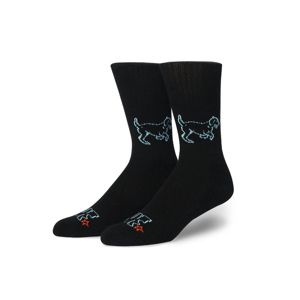HUF Fetch Crew Sock (Black) - One Size