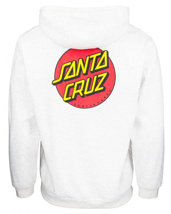 Santa Cruz Hood Classic Dot Chest Hood - Athletic Heather - Skatewarehouse.co.uk