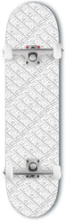 Fracture All Over Comic White Custom Complete Skateboard -  8.0" - Skatewarehouse.co.uk