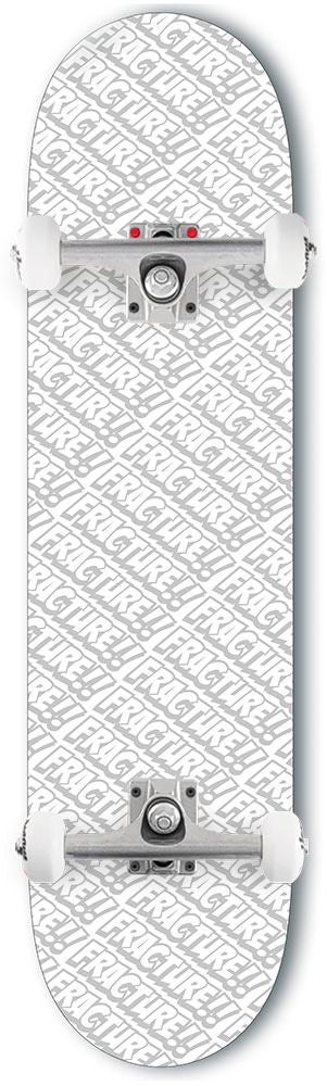 Fracture All Over Comic White Custom Complete Skateboard -  8.0