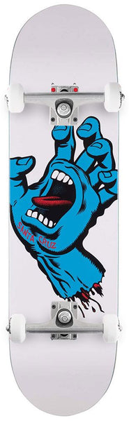 Santa Cruz Screaming Hand White x Venom Skateboards Custom Complete Skateboard - 8.25 - Skatewarehouse.co.uk