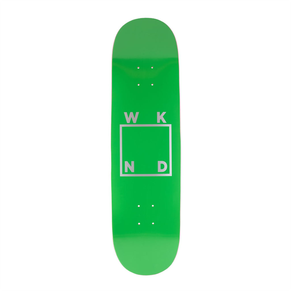 WKND Logo Board Green (PS) Skateboard Deck - 8.25" - Skatewarehouse.co.uk