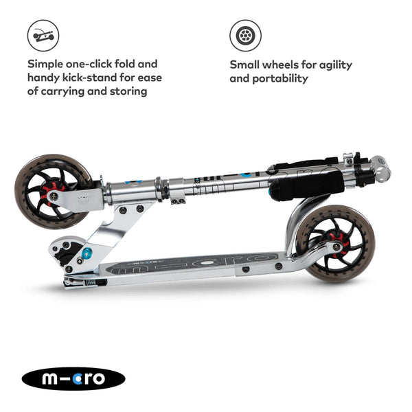 Micro Speed Classic Silver Scooter - Skatewarehouse.co.uk