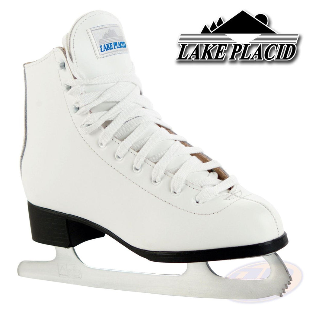 Lake Placid 691 Deluxe Leather Ice Skates - White