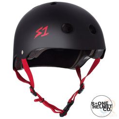 S1 Lifer Helmets - Black Matt inc Red Strap
