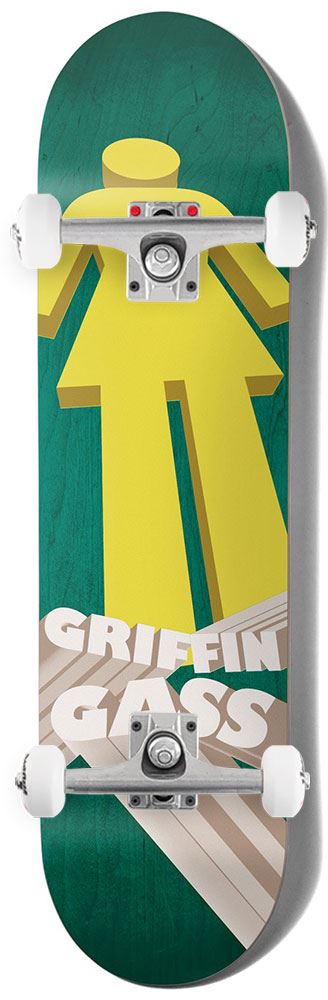 Girl Herspective Griffin Gass x Venom Custom Complete Skateboard - 8.25
