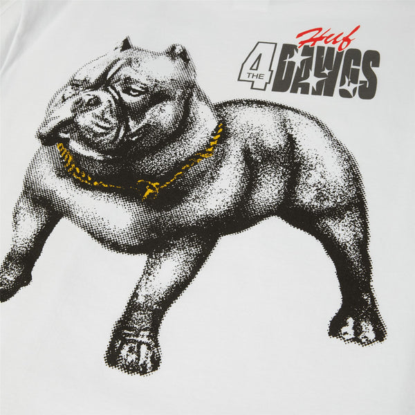 HUF 4 The Dawgs S / S Tee (White) - S