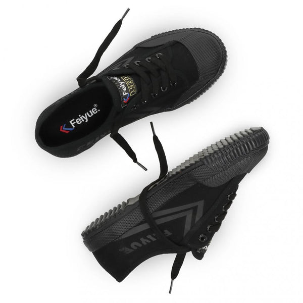 Feiyue Footwear Fe Lo 1920 Canvas Martial Arts/Gym/Lifing Shoes - Triple Black - Skatewarehouse.co.uk