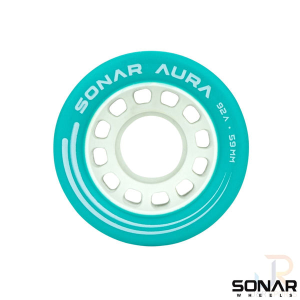 Sonar (4) Aura - Blue / 92a Skateboard Wheels - 59mm