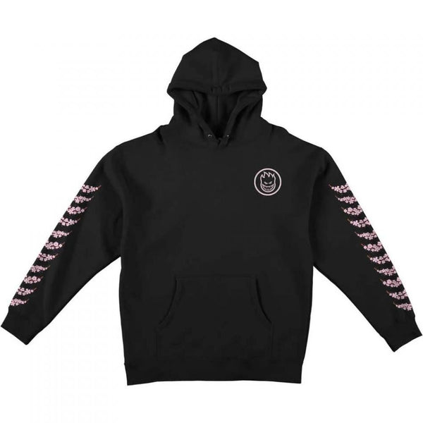 Spitfire Hoody Cherry Blossom Classic - Black - Skatewarehouse.co.uk