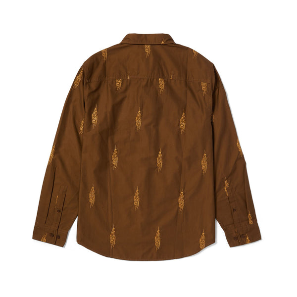 Larkin Embroidered Work Shirt (Bison)