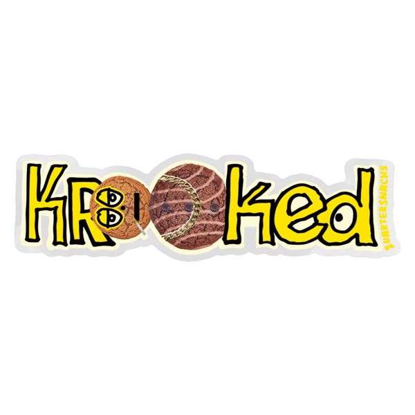 Krooked X Quarter Snacks Sticker (Multi) - One Size