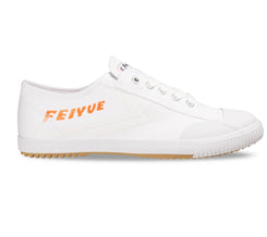Feiyue Footwear Fe Lo 1920 Martial Arts/Gym/Lifing Shoes - White / Orange - Skatewarehouse.co.uk