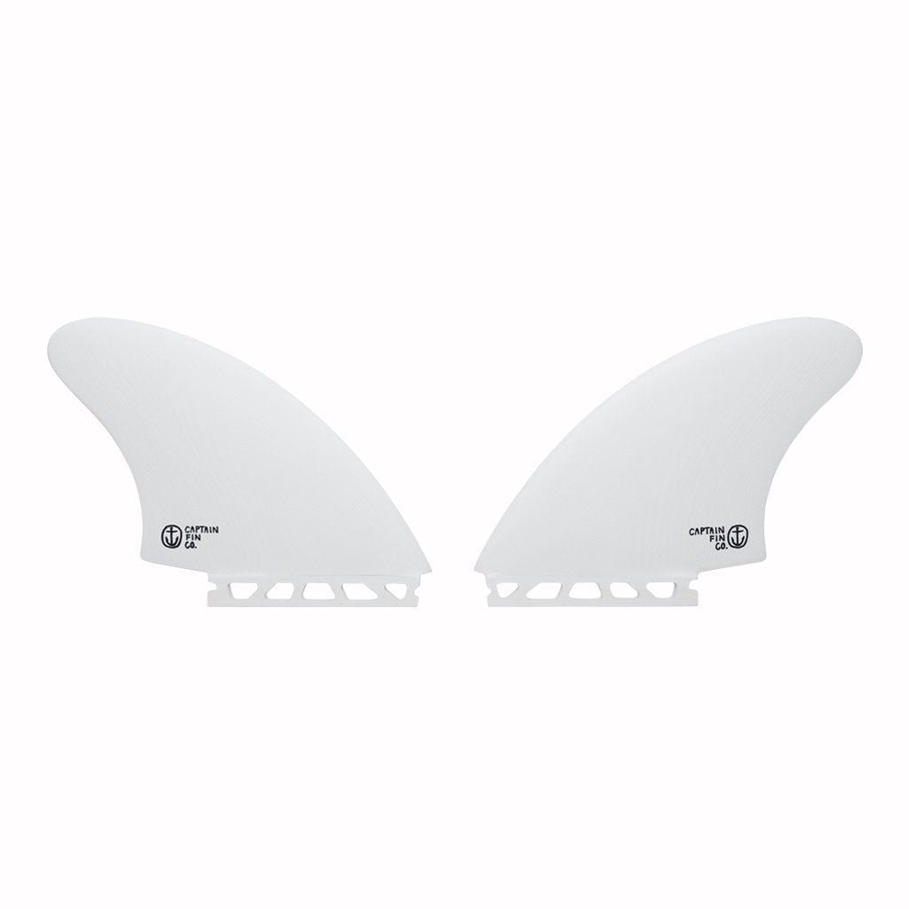 Captain Fin Co - CF Twin Keel - Large - White (Futures) - L