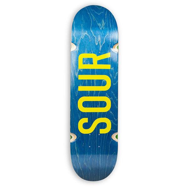 Sour Solution Army Blue/Yellow (Skateboard Wheels Wells) Skateboard Deck - 8.375