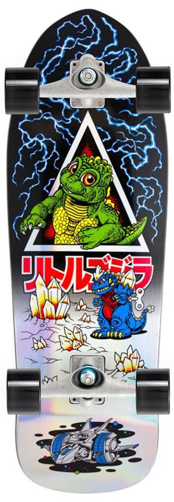 Santa Cruz Godzilla Jr. Natas x Carver Custom Surf Skate Skateboard CX - 9.89