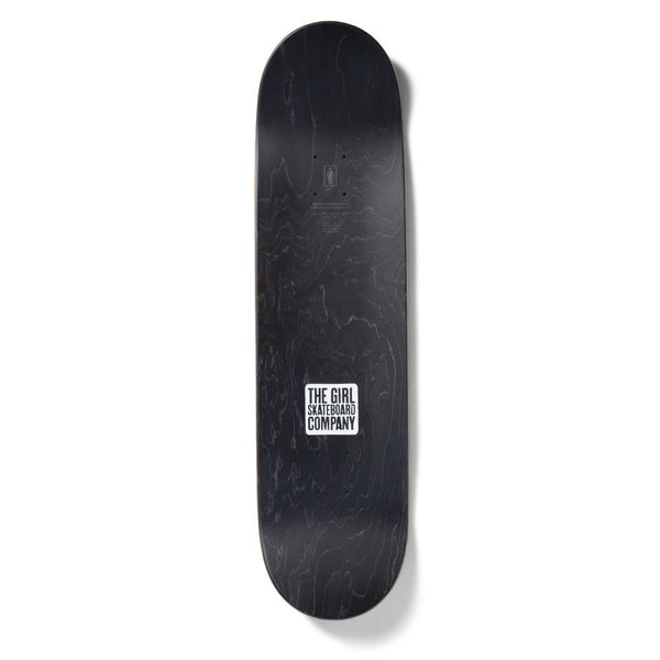 Girl Skateboard OG Black White Andrew Brophy Skateboard Deck - 8.56