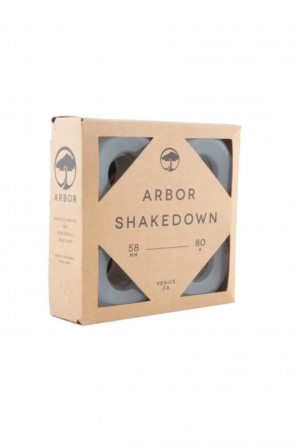 Arbor Shakedown Skateboard Wheels Shakedown 80a - Ghost White - Skatewarehouse.co.uk