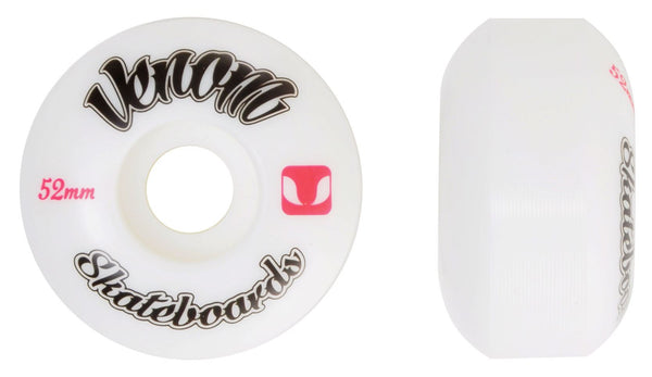 Venom Logo White Skateboard Wheels 50-53mm - Skatewarehouse.co.uk