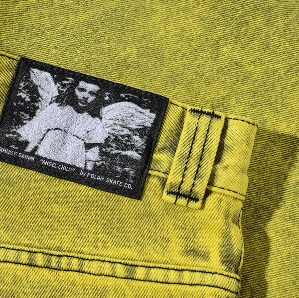 Polar Skate Co Big Boy Shorts | Angel Child (Lemon Black) - M
