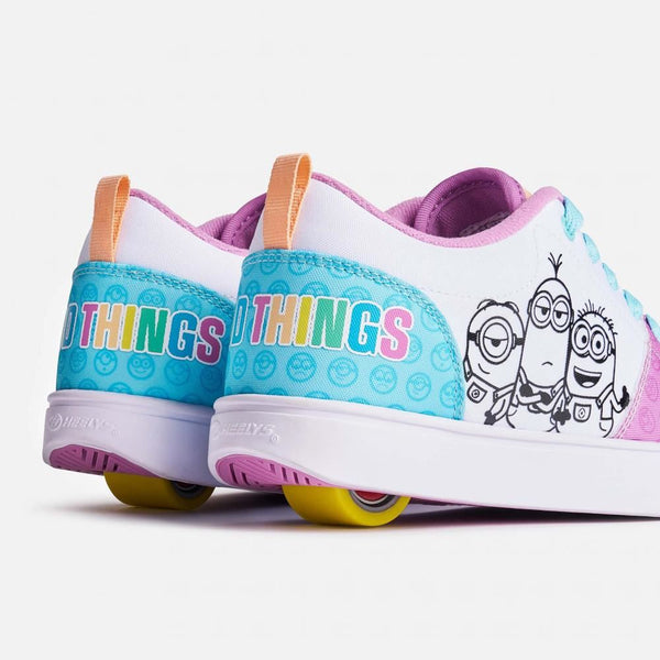 Heelys x Minions Minions Ezzential - White / Purple / Sky Blue - Skatewarehouse.co.uk
