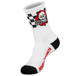 Powell Peralta Ripper Cotton Socks Checker Stripes Red / Black