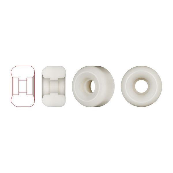 Powell-Peralta Dragon Formula • Spencer Semien Pro Series • Nano Rat • x 30mm • 93A • V5 • Off White Skateboard Wheels - 52mm