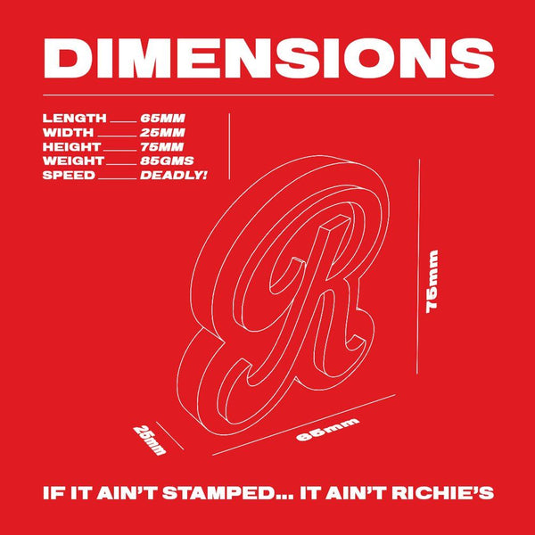 Richie's 'R' Skateboard Wax Red - Skatewarehouse.co.uk