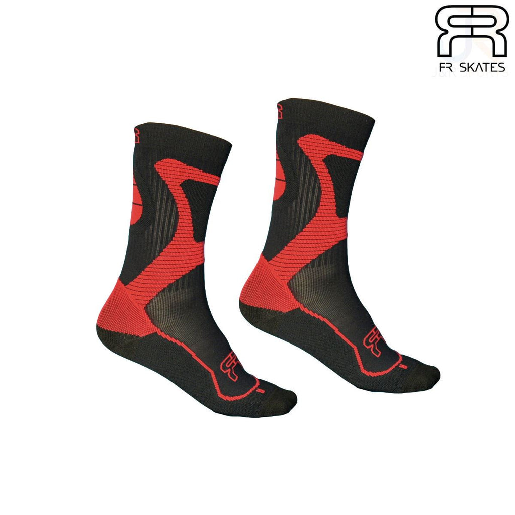 FR NANO Sports Socks - Black / Red
